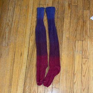 Anthropologie Thigh High Ombré Socks